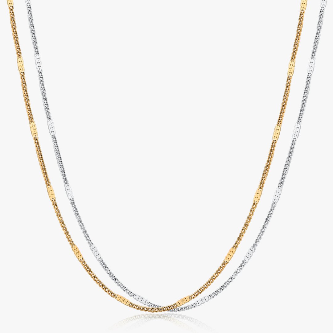 Hammered Chain Necklace - Flaire & Co.