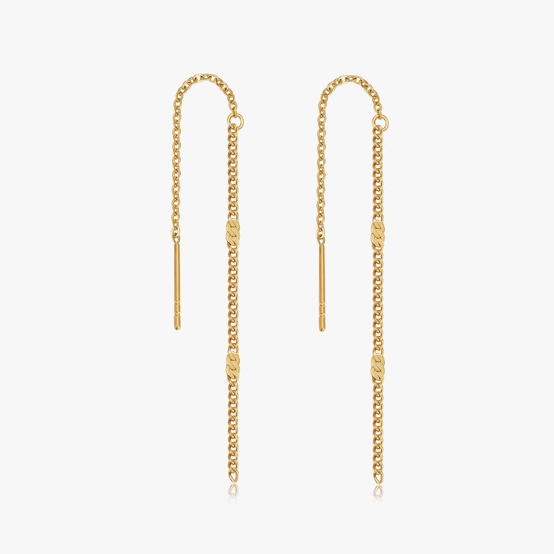 Hammered Gold Threaders - Flaire & Co.