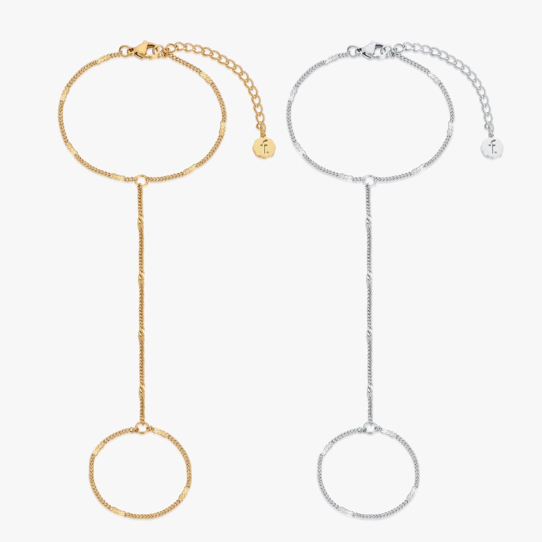 Hammered Hand Chain - Flaire & Co.