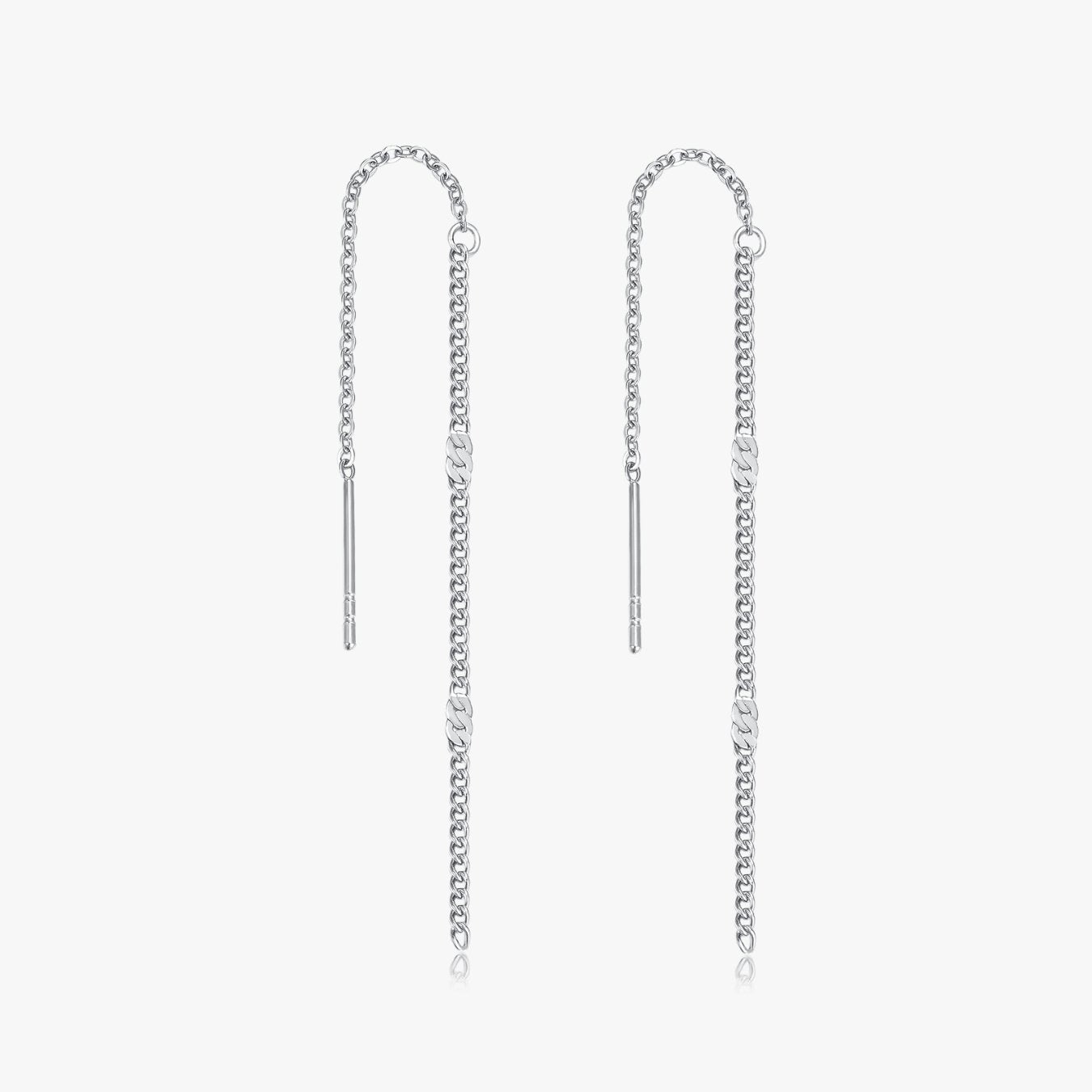 Hammered Threader Earrings - Flaire & Co.