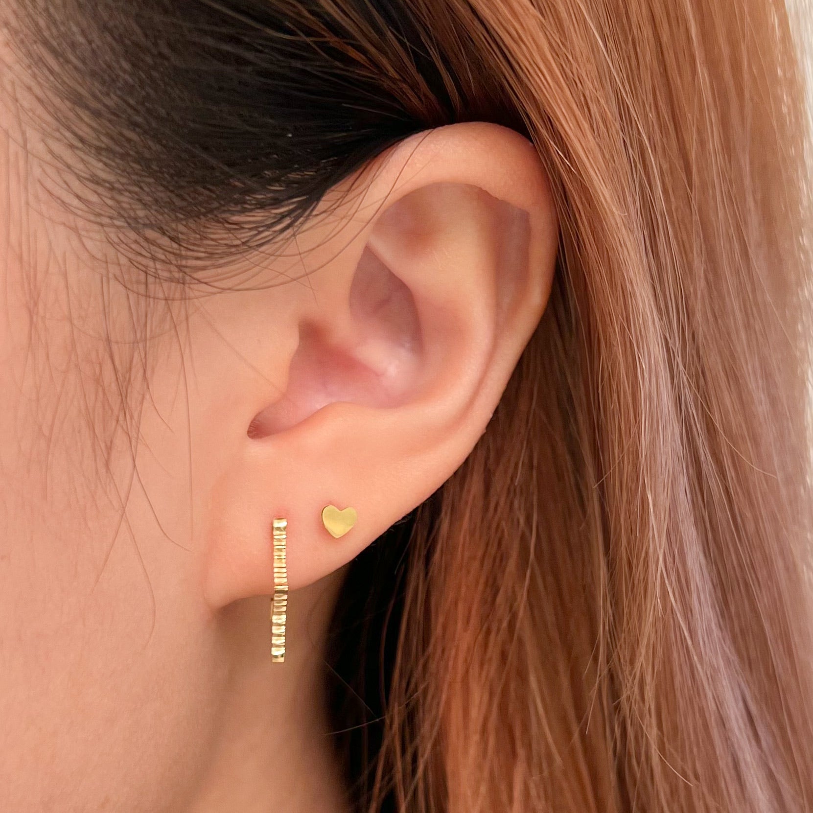 Heart Stud in Gold - Flaire & Co.