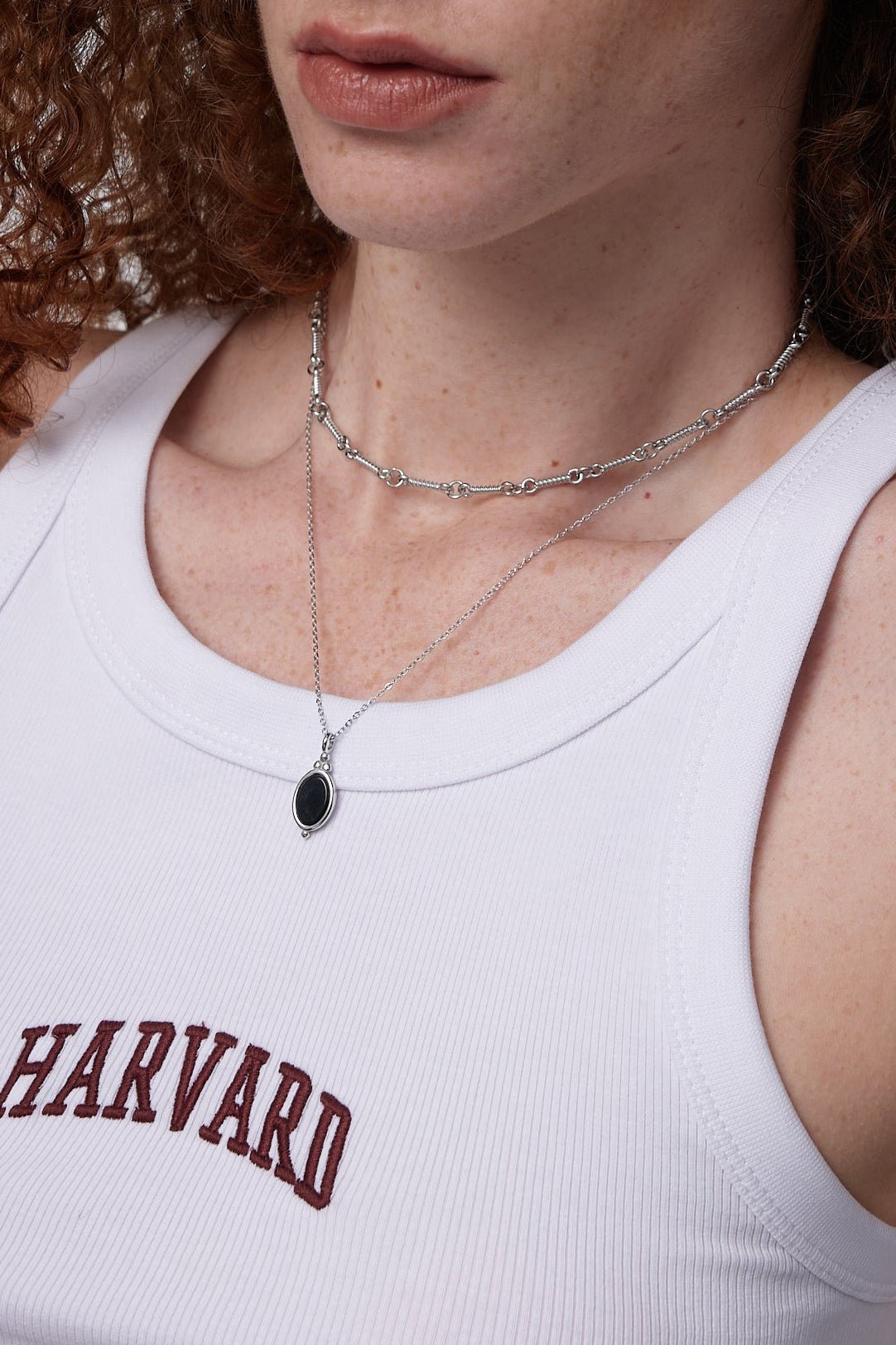 Isabel Black Agate Necklace - Flaire & Co.