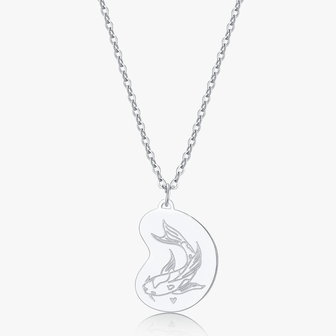 Koi Fish Duo Necklace 2.0 in Silver (Not A Set) - Flaire & Co.
