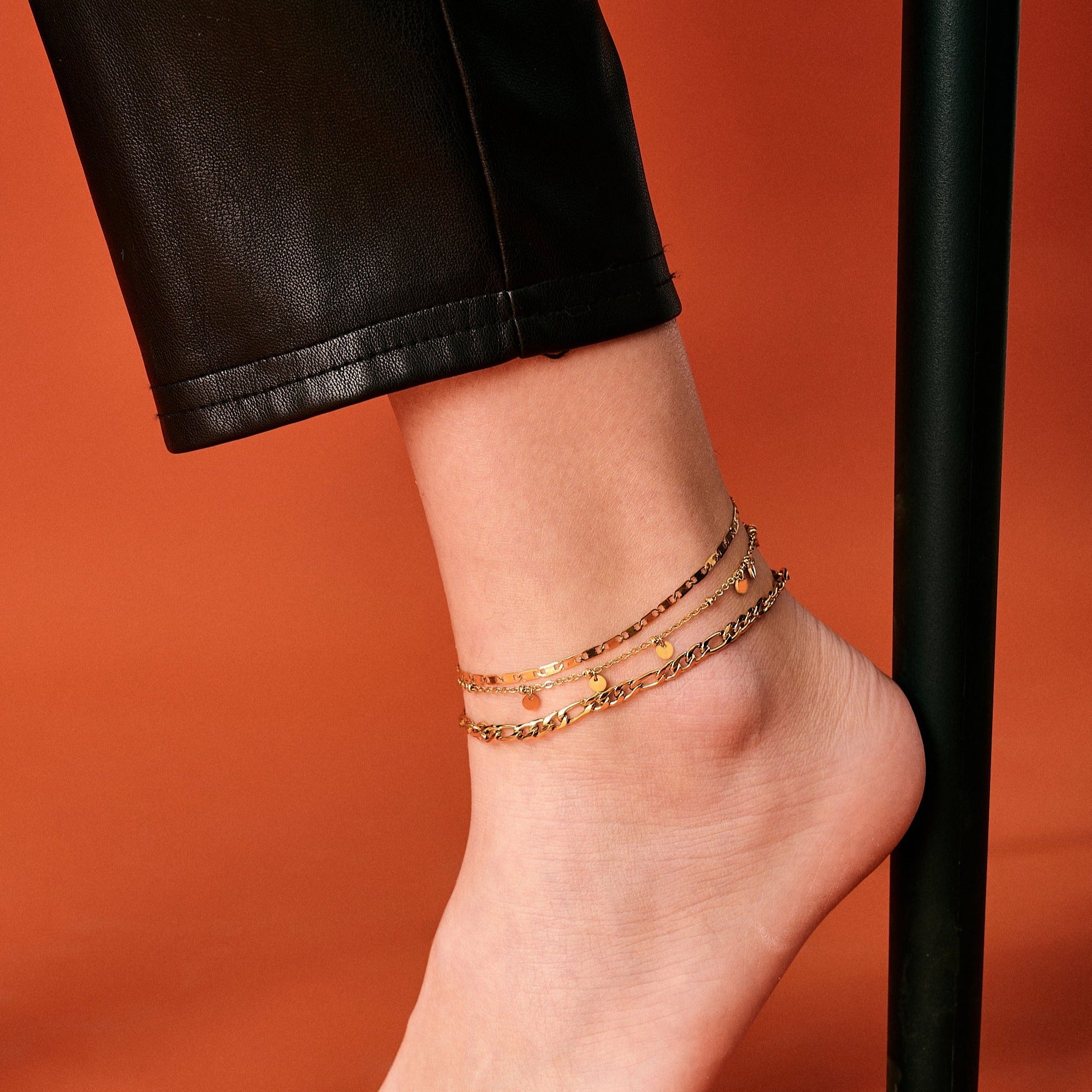 Kyra Anklet in Gold - Flaire & Co.