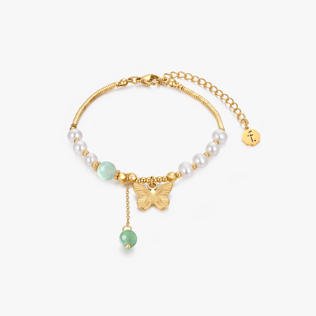 LIMITED EDITION: Butterfly Jade Bracelet - Flaire & Co.