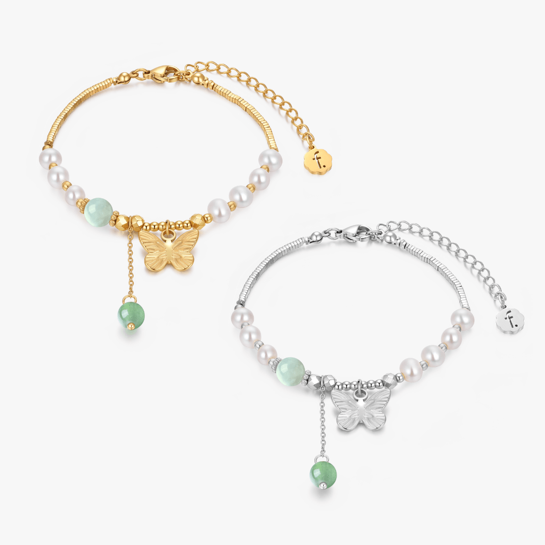 LIMITED EDITION: Butterfly Jade Bracelet - Flaire & Co.