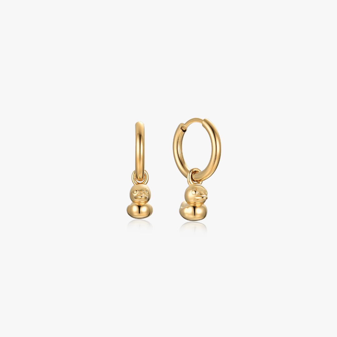 Lucky Duck Hoops - Flaire & Co.