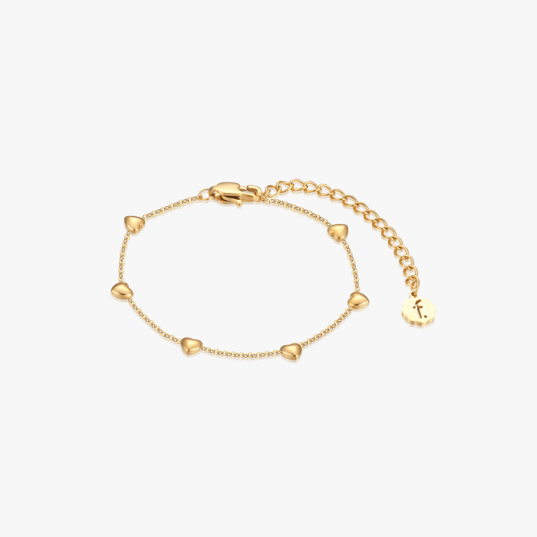 Lyla Mini Heart Bracelet - Flaire & Co.