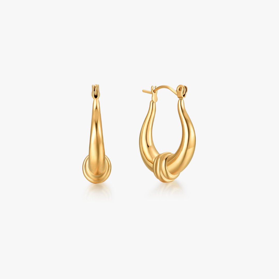 Lyre Hoops (Greek Inspired Collection) - Flaire & Co.