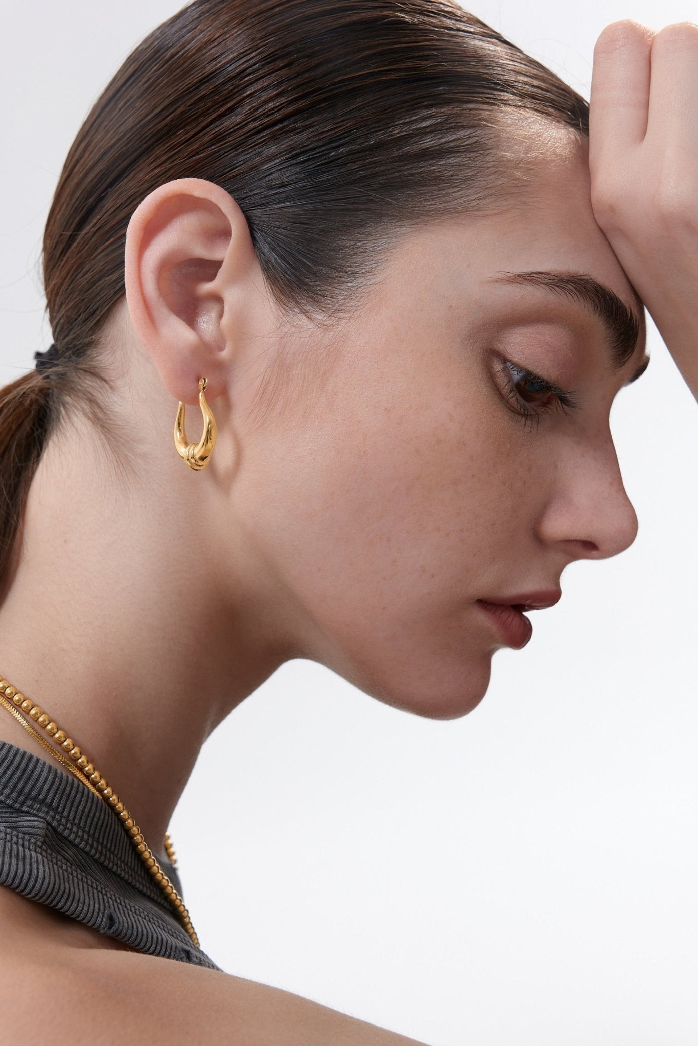Lyre Hoops (Greek Inspired Collection) - Flaire & Co.