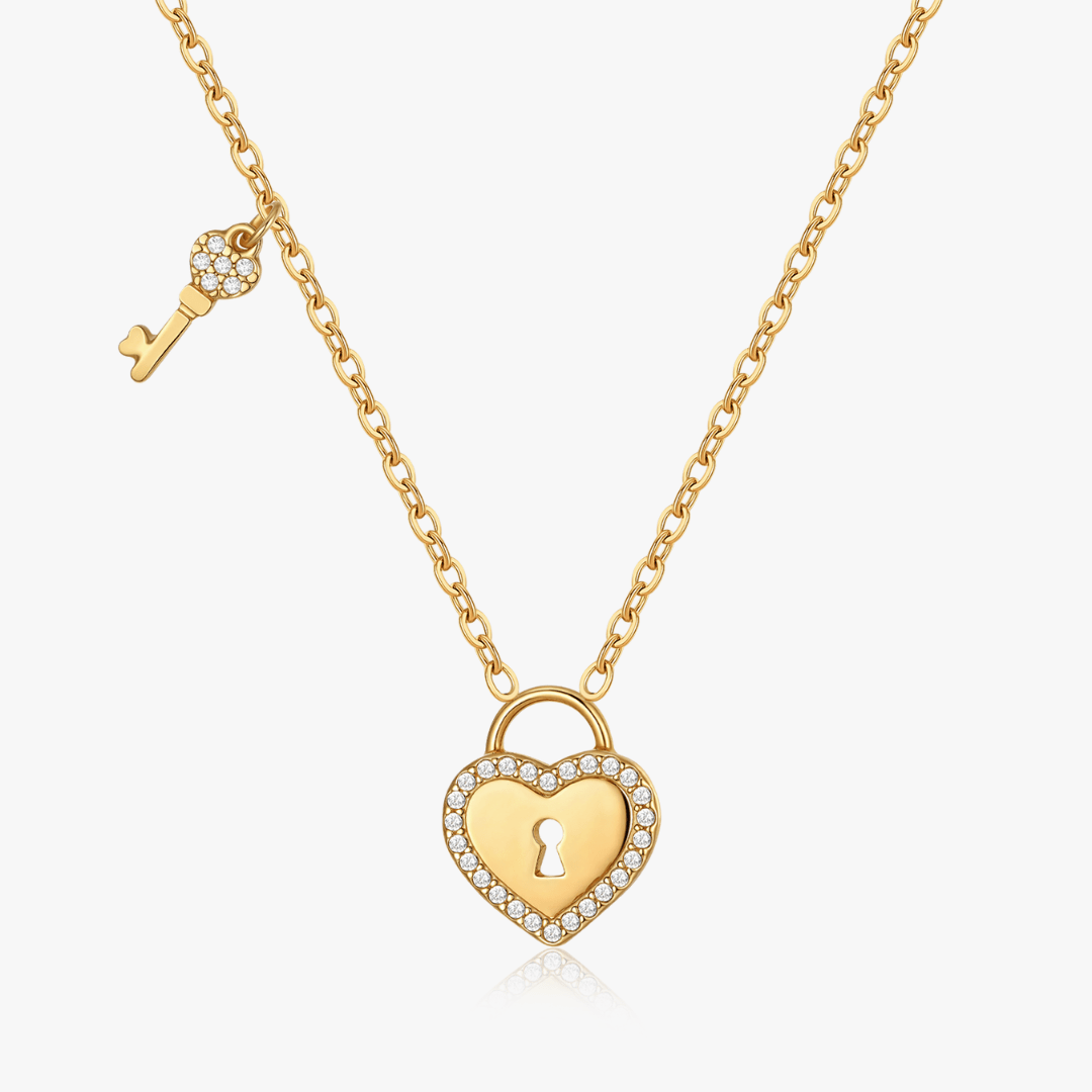 Margot Lock And Key Necklace - Flaire & Co.