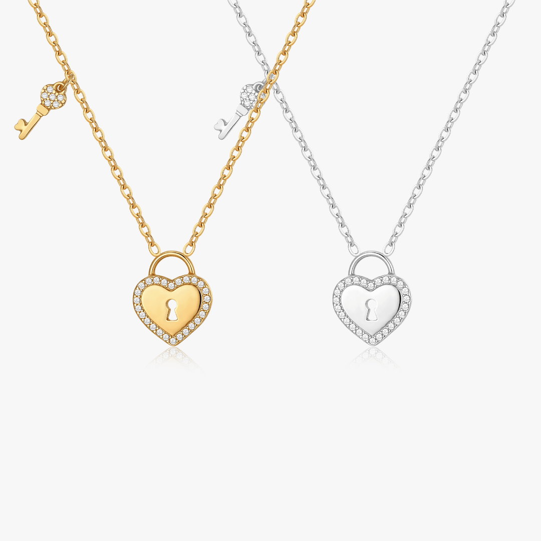 Margot Lock And Key Necklace - Flaire & Co.