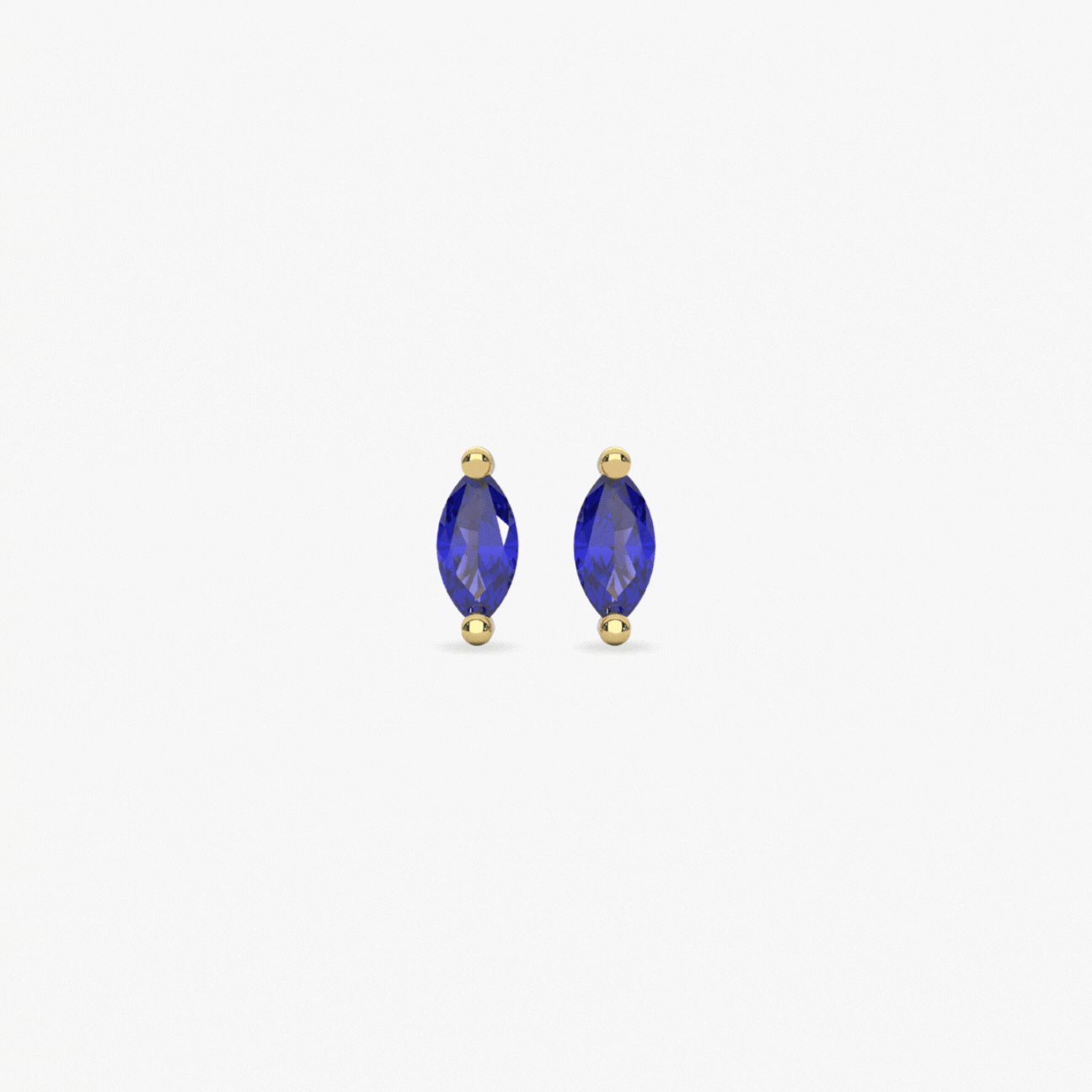 Micro Marquise Studs in Gold - Flaire & Co.