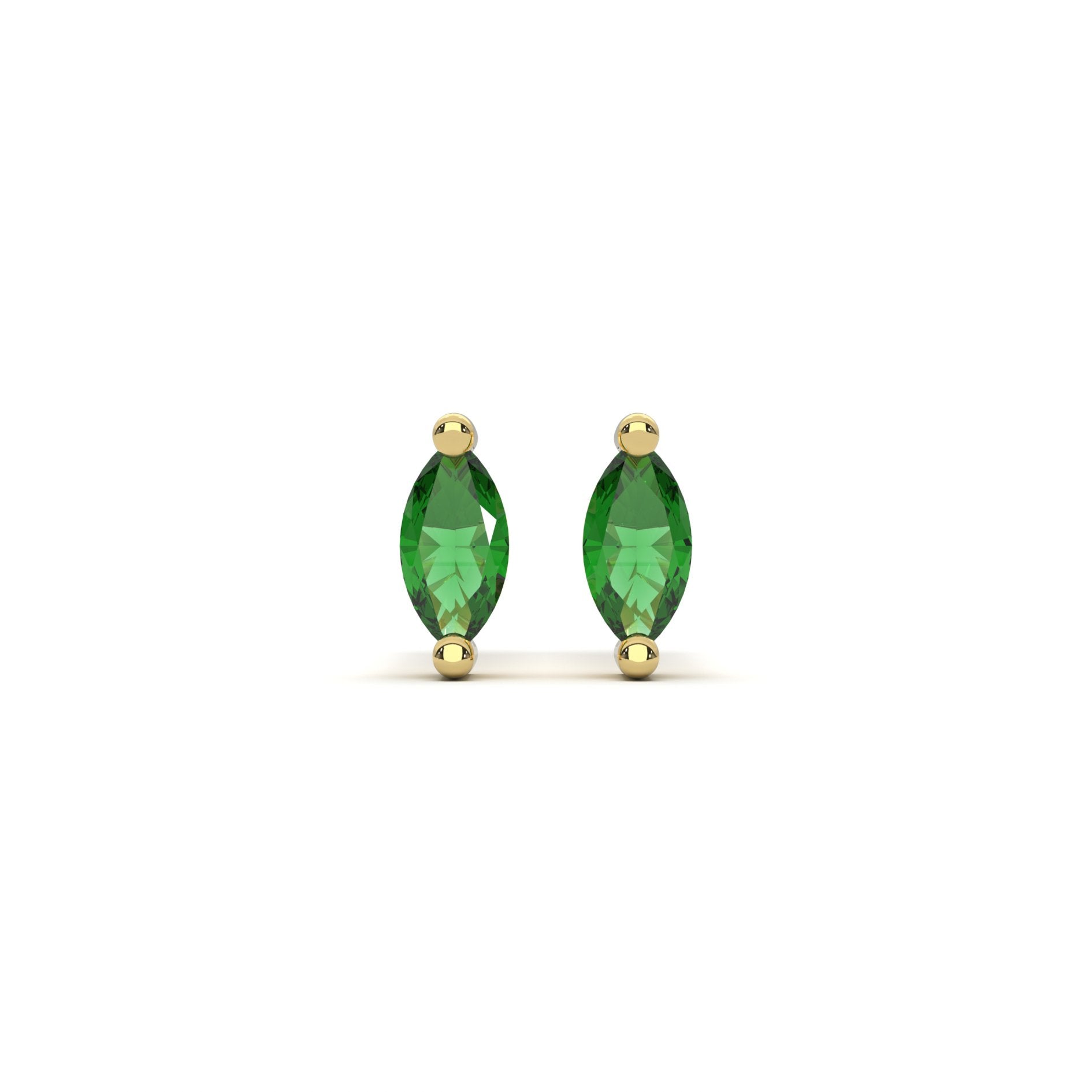 Micro Marquise Studs in Gold - Flaire & Co.