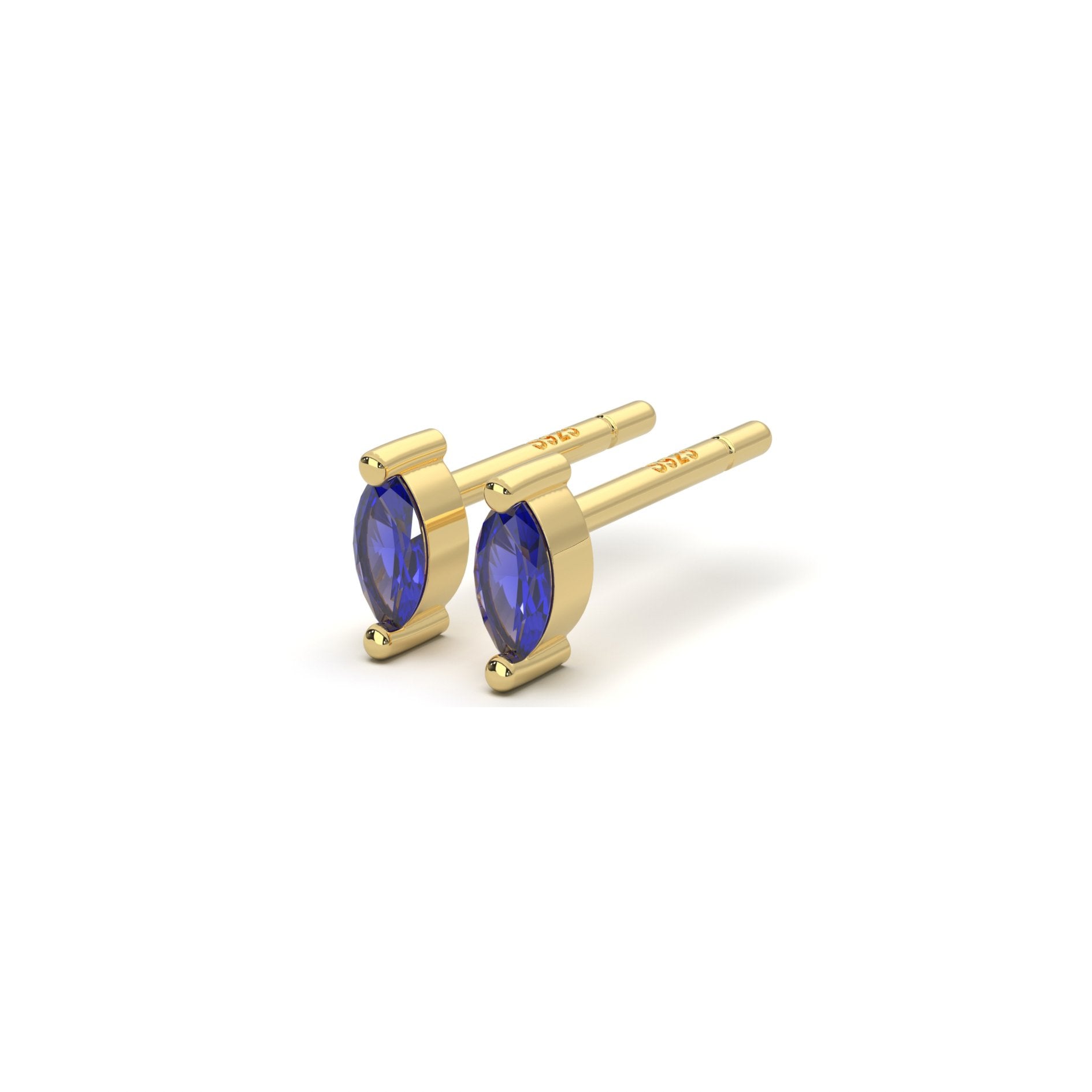 Micro Marquise Studs in Gold - Flaire & Co.