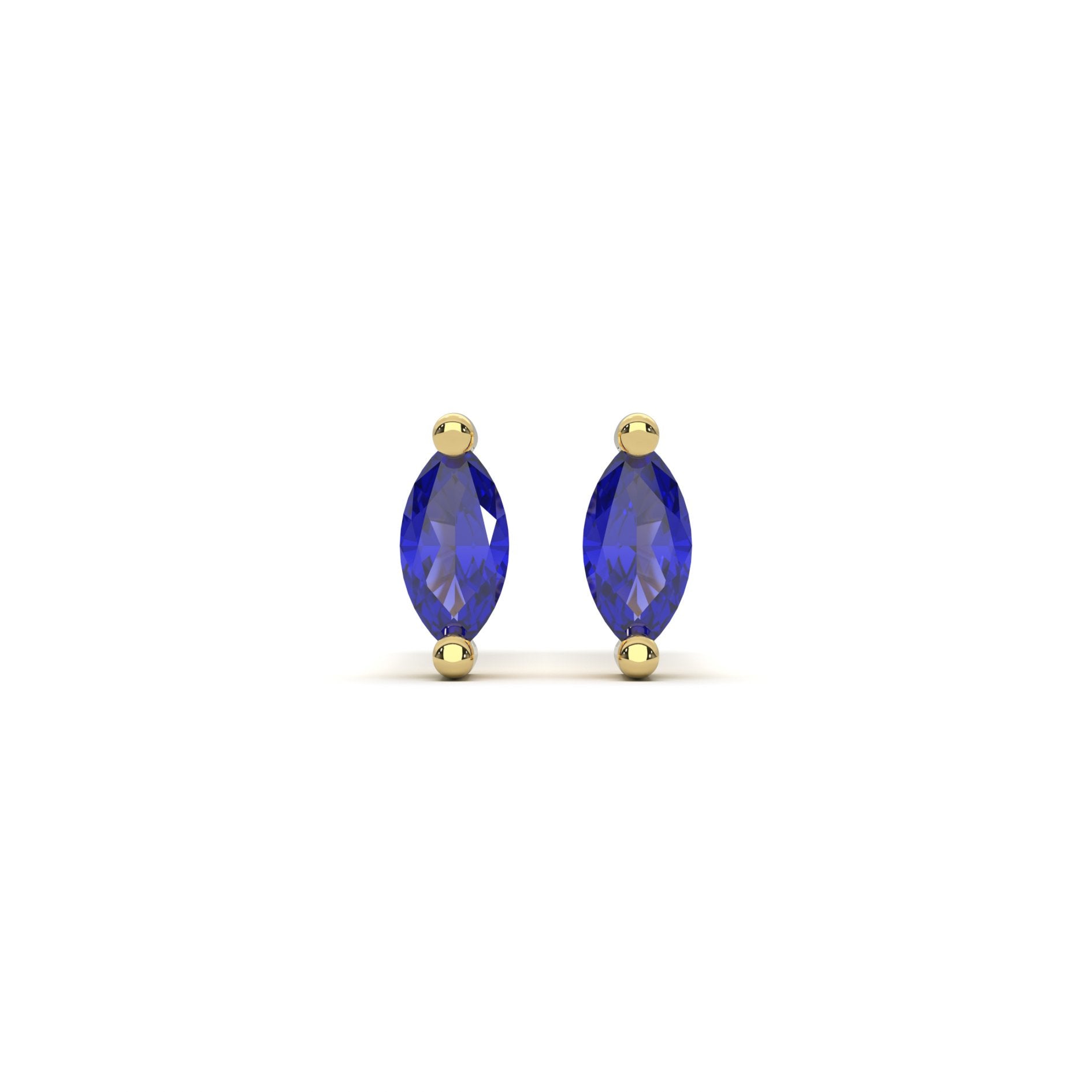 Micro Marquise Studs in Gold - Flaire & Co.
