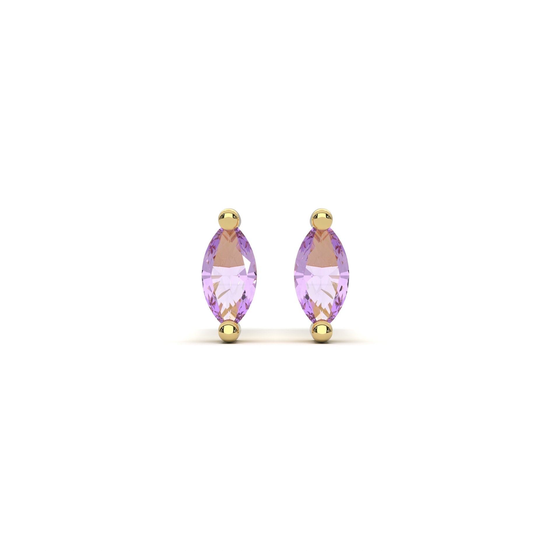 Micro Marquise Studs in Gold - Flaire & Co.
