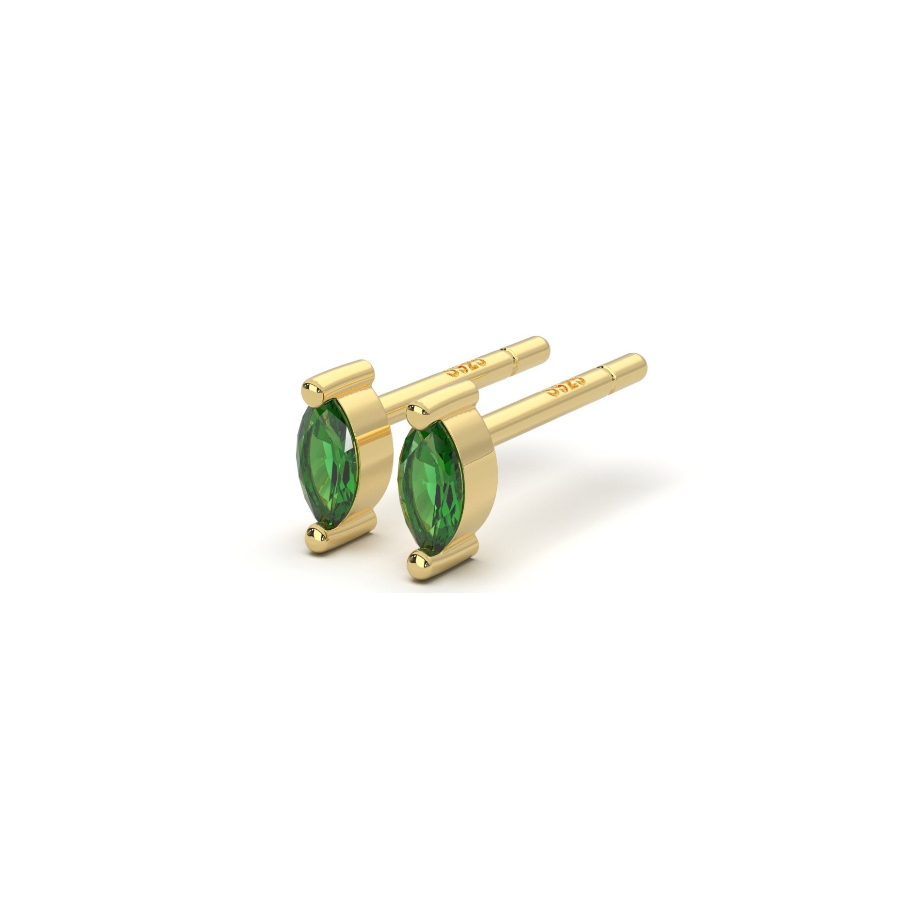 Micro Marquise Studs in Gold - Flaire & Co.