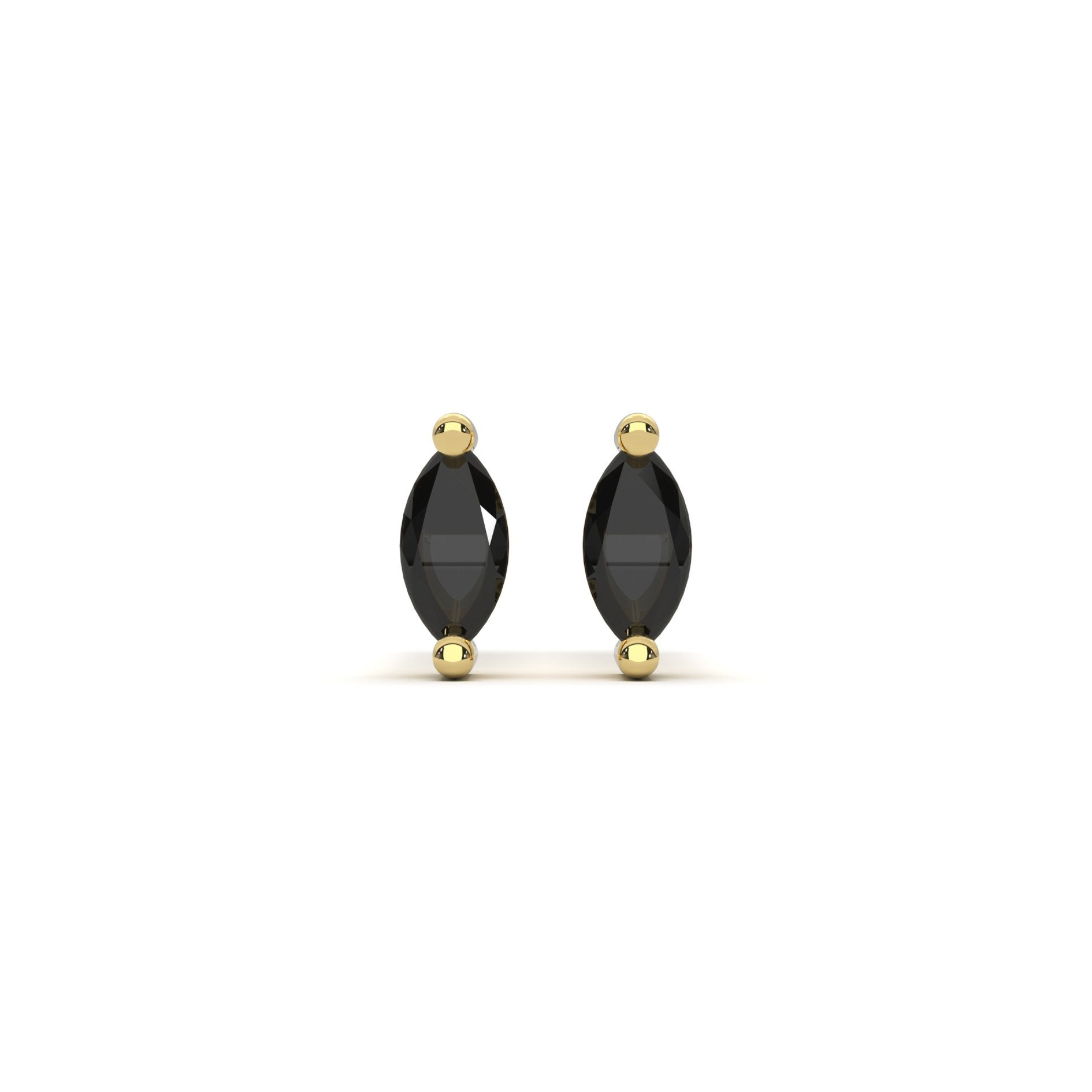 Micro Marquise Studs in Gold - Flaire & Co.
