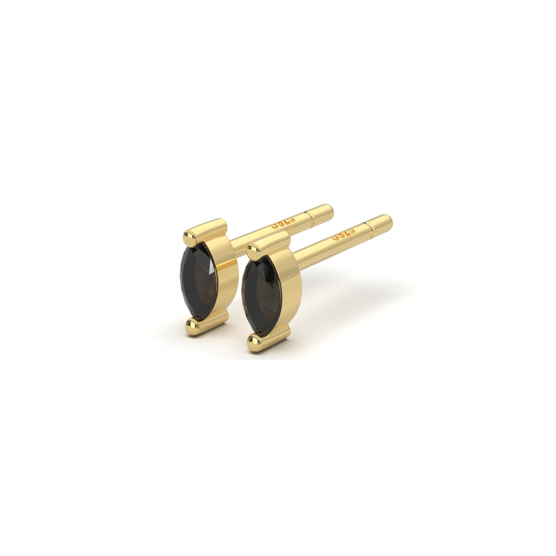 Micro Marquise Studs in Gold - Flaire & Co.