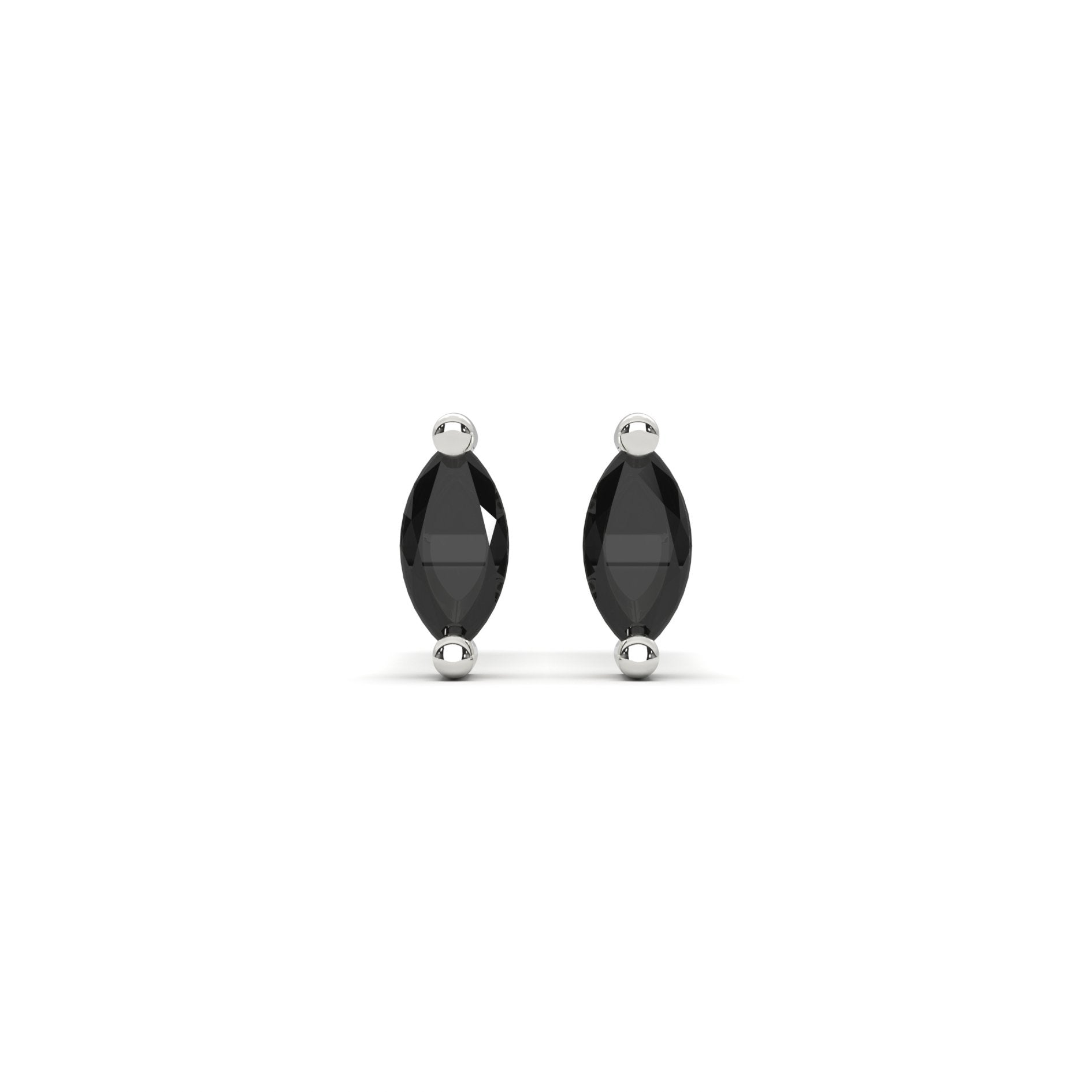 Micro Marquise Studs in Silver - Flaire & Co.