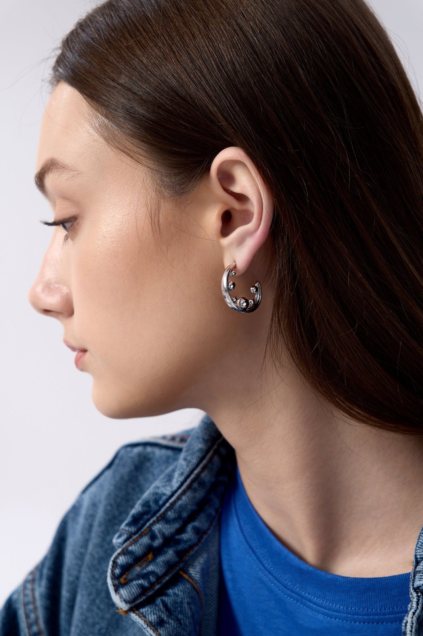Mira Bold Sphere Hoops - Flaire & Co.