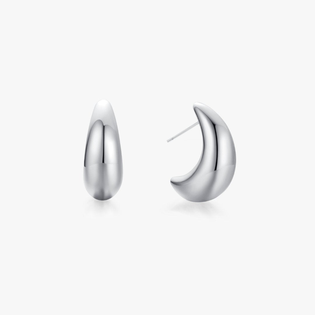 Moon Hoop Earrings (Greek Inspired Collection) - Flaire & Co.