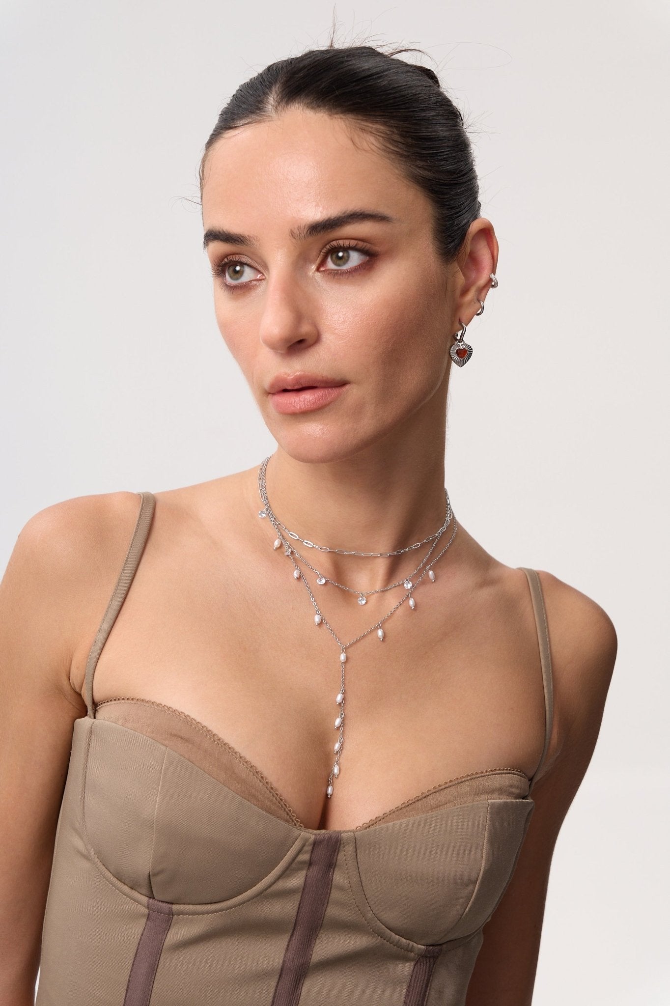 Multi CZ Gem Necklace - Flaire & Co.