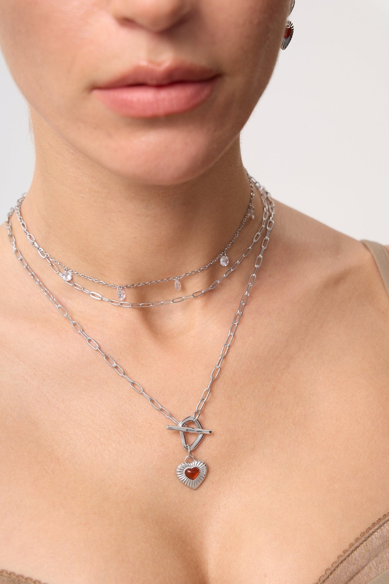 Multi CZ Gem Necklace - Flaire & Co.