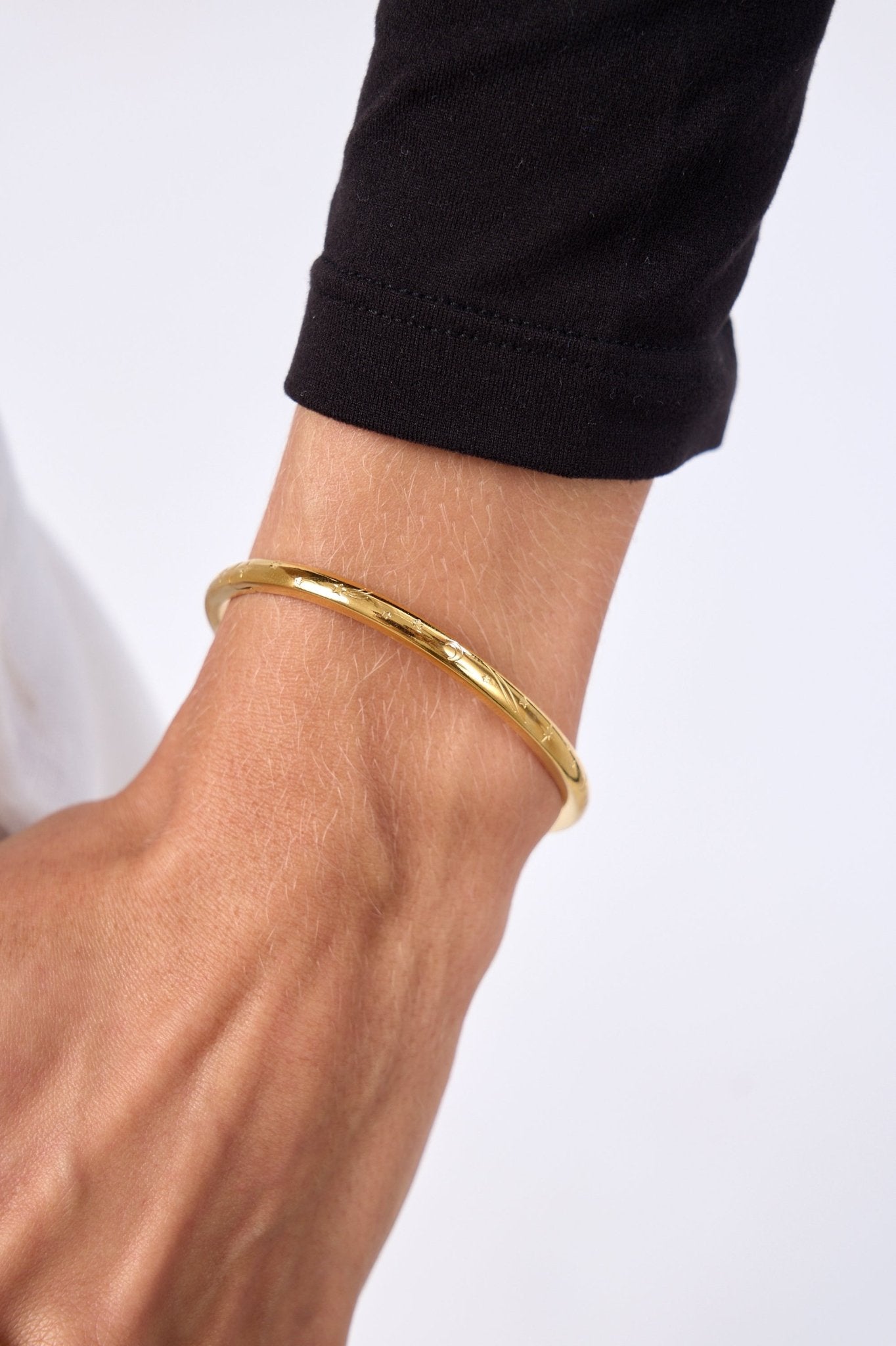Night Sky Stacker Cuff Bangle Bracelet - Flaire & Co.