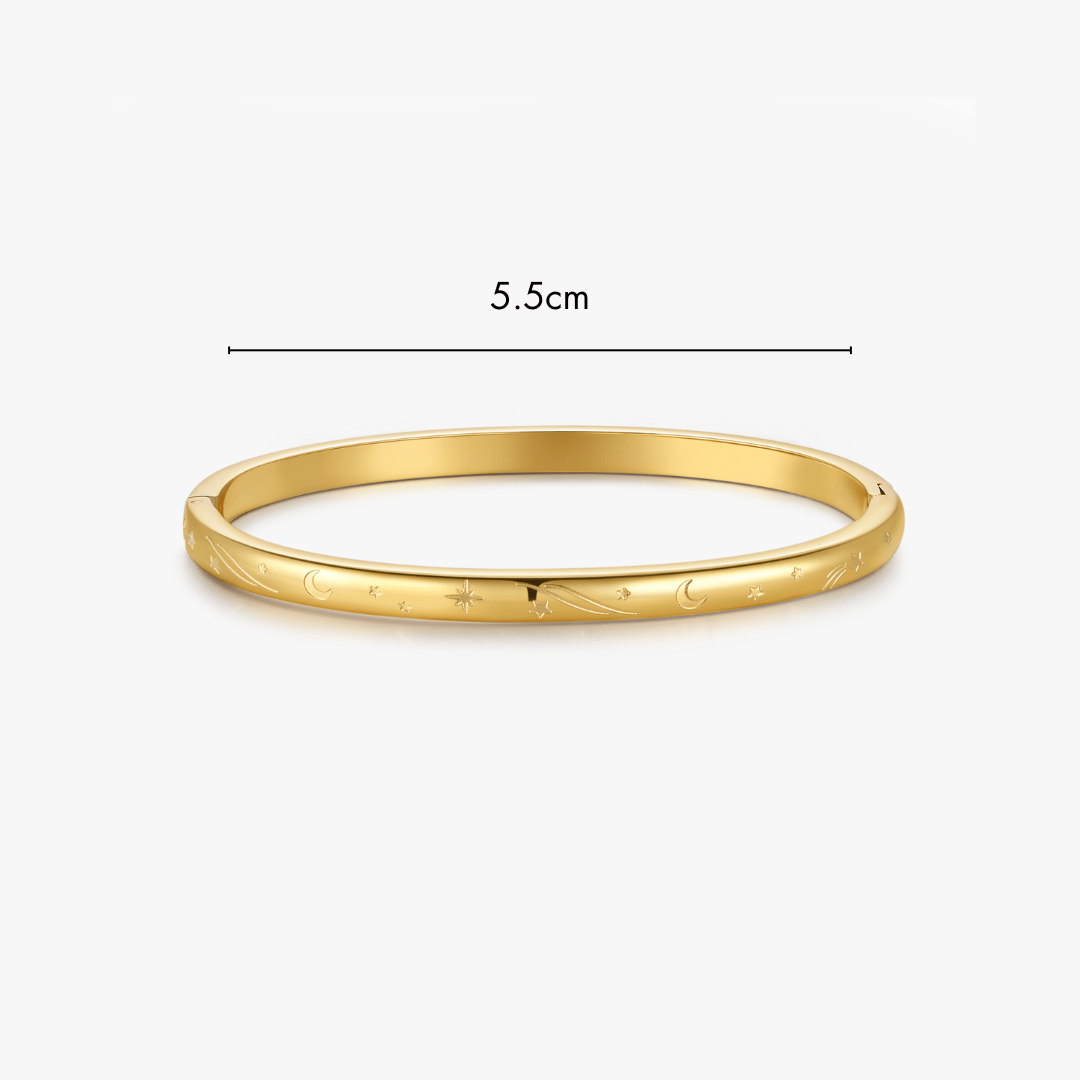 Night Sky Stacker Cuff Bangle Bracelet - Flaire & Co.