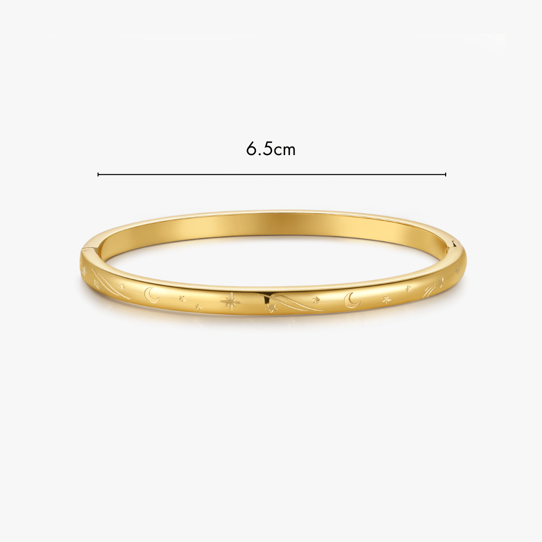 Night Sky Stacker Cuff Bangle Bracelet - Flaire & Co.