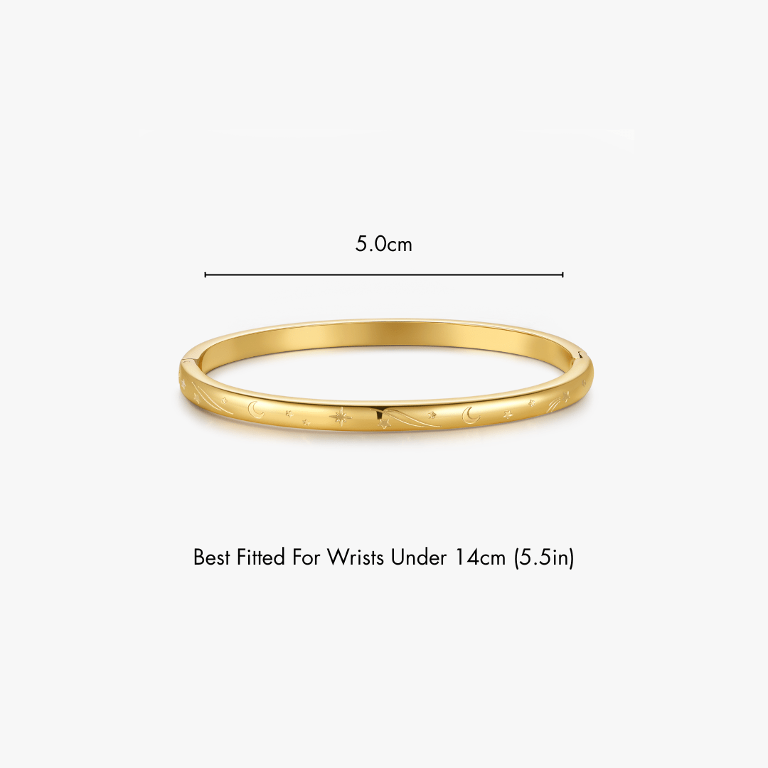 Night Sky Stacker Cuff Bangle Bracelet - Flaire & Co.