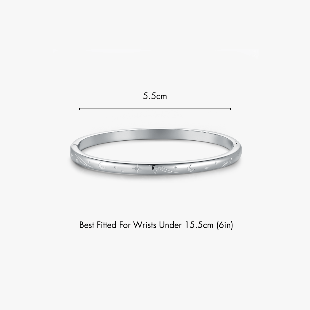 Night Sky Stacker Cuff Bangle Bracelet - Flaire & Co.