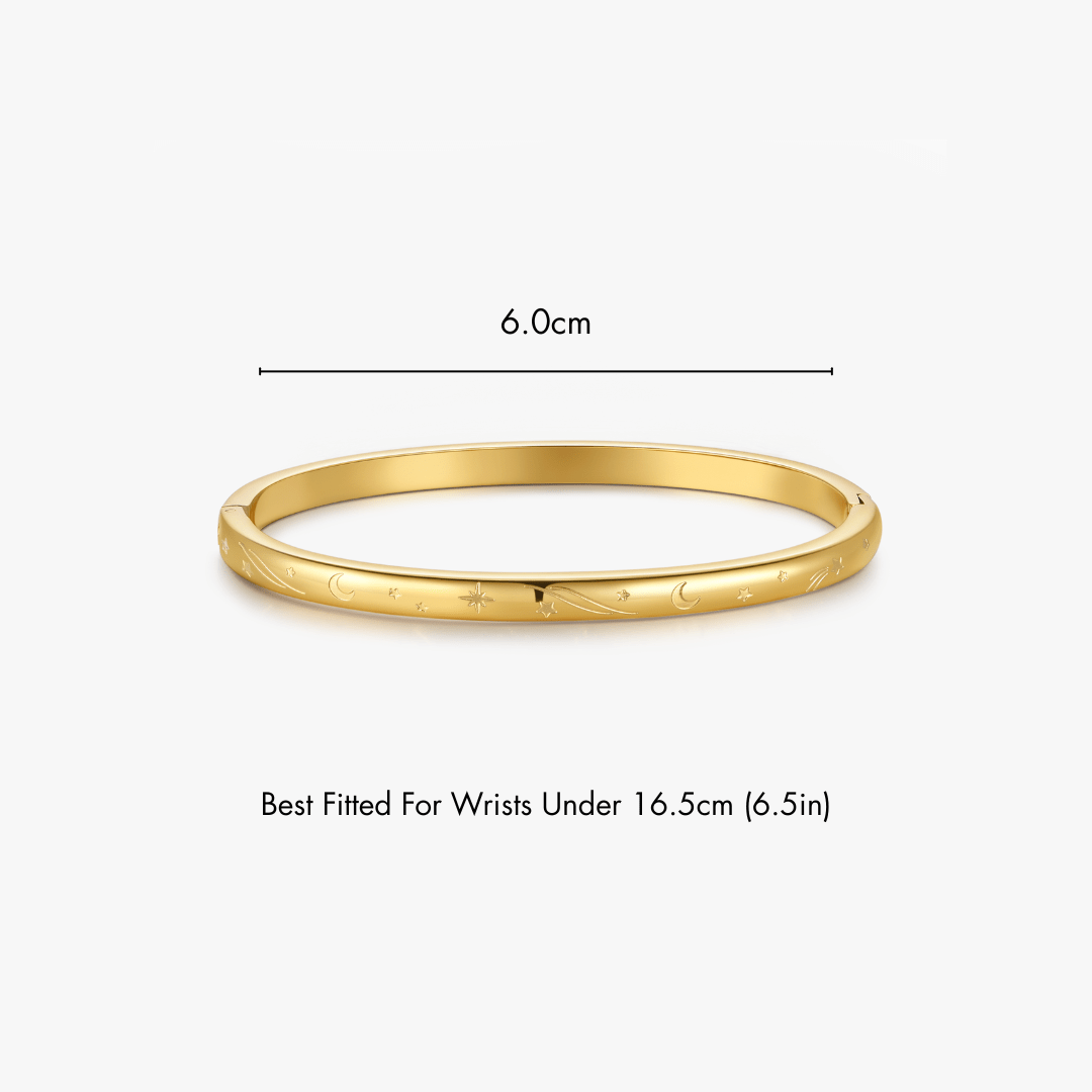 Night Sky Stacker Cuff Bangle Bracelet - Flaire & Co.