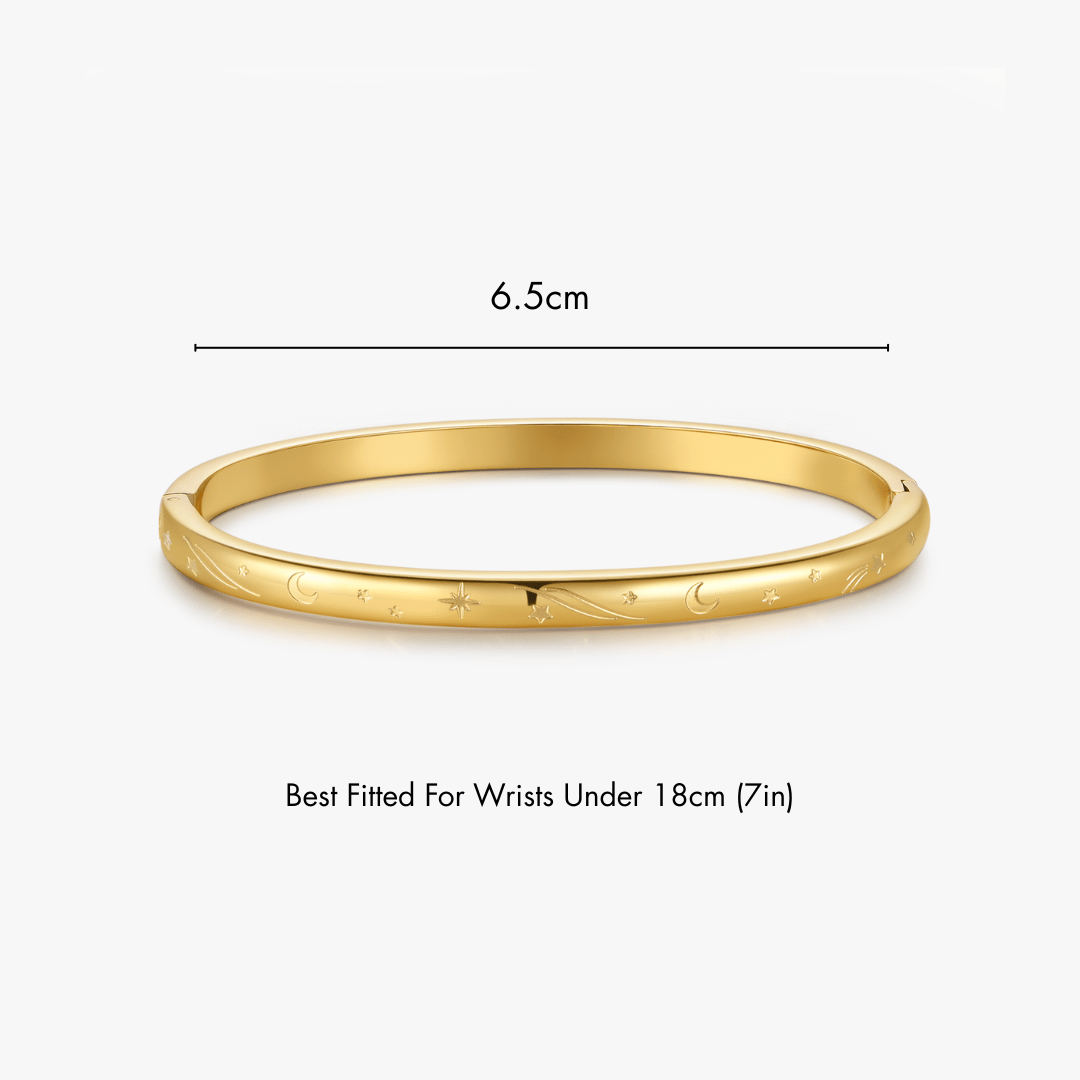 Night Sky Stacker Cuff Bangle Bracelet - Flaire & Co.