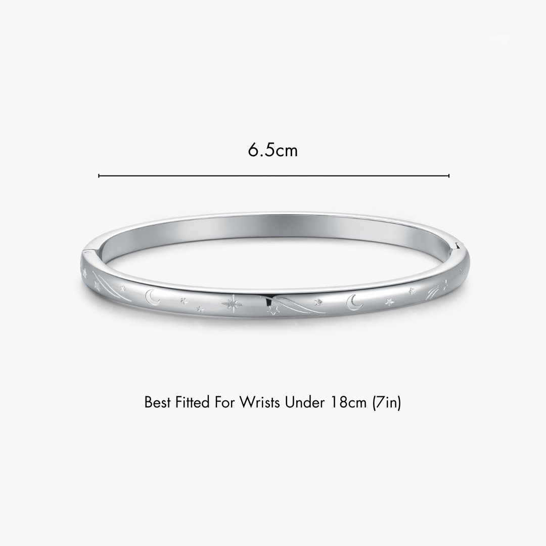 Night Sky Stacker Cuff Bangle Bracelet - Flaire & Co.