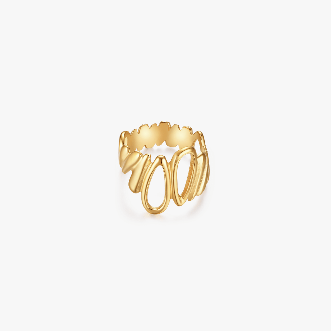 Norah Chunky Tear Drop Ring - Flaire & Co.