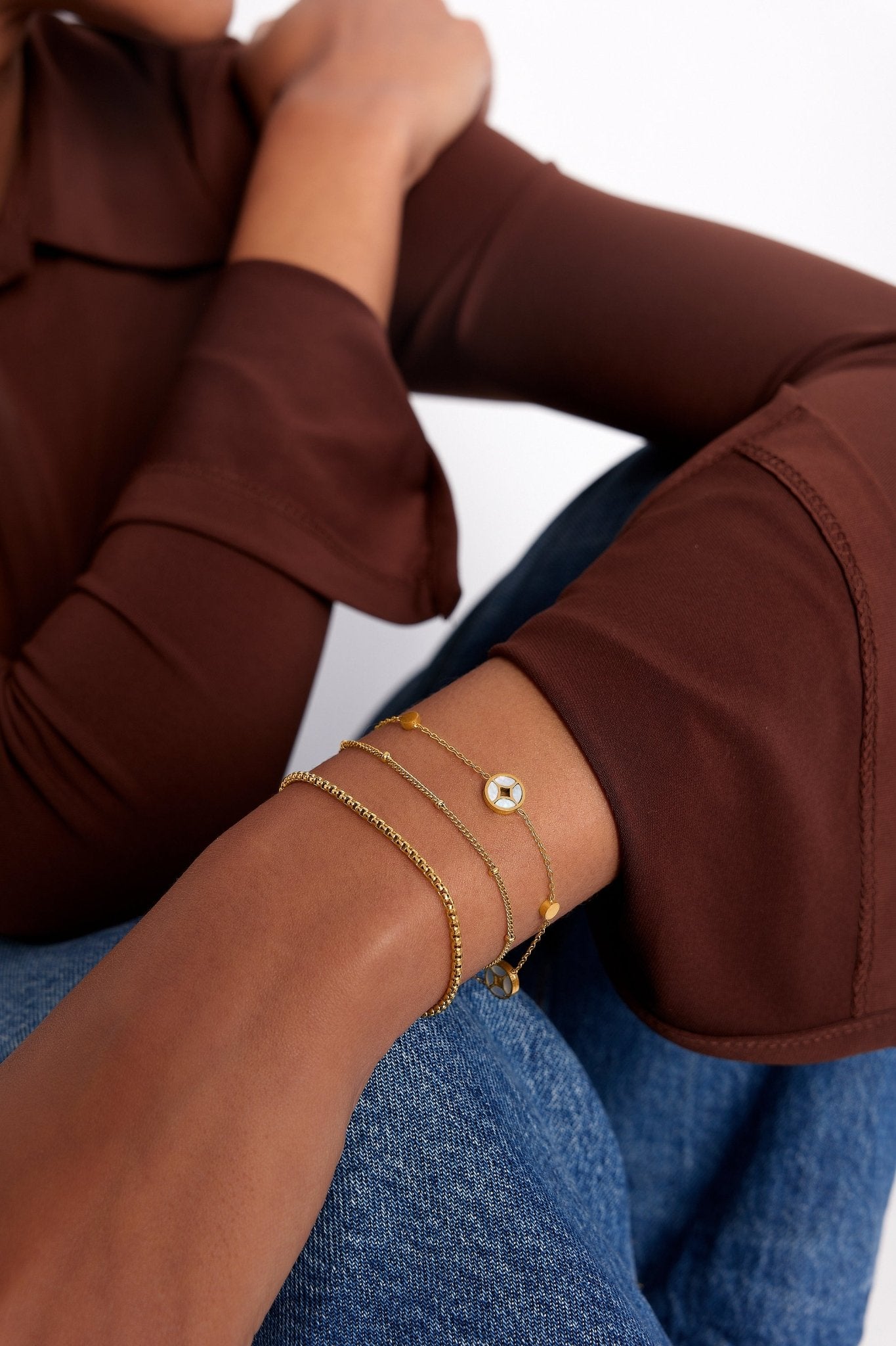 Octavia Gold Bracelet - Flaire & Co.