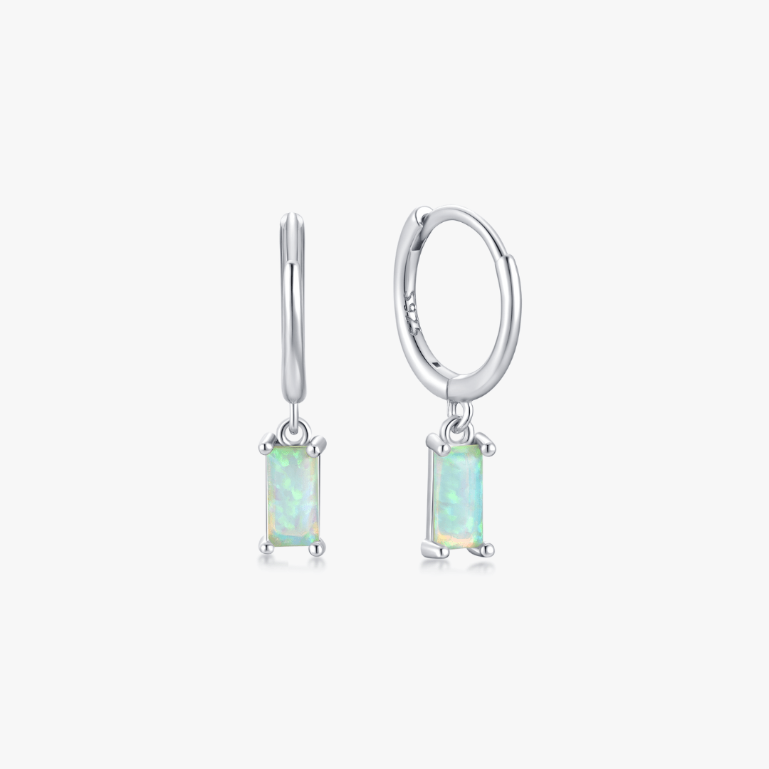 Opal Rectangle Huggies - Flaire & Co.