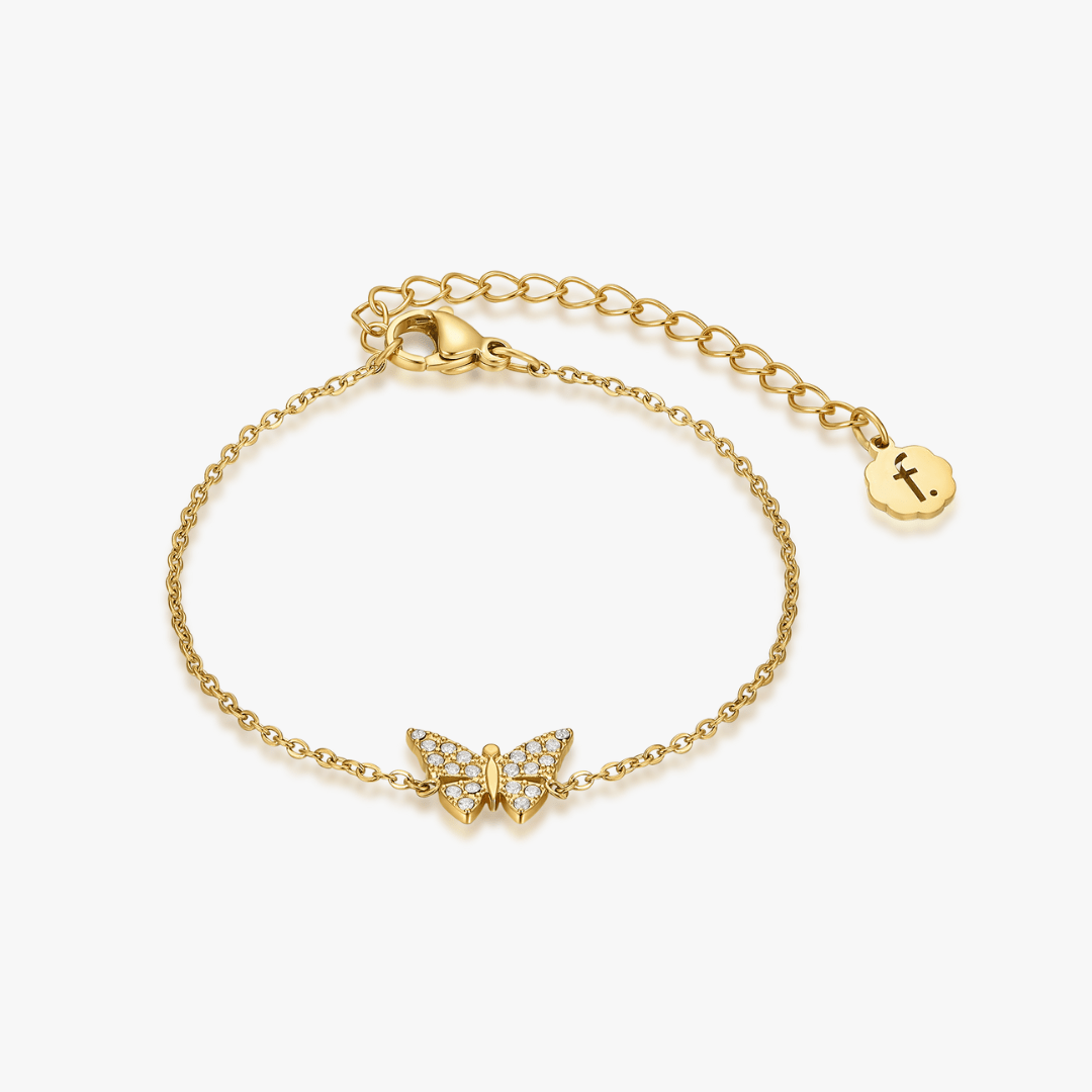 Pave Butterfly Bracelet - Flaire & Co.