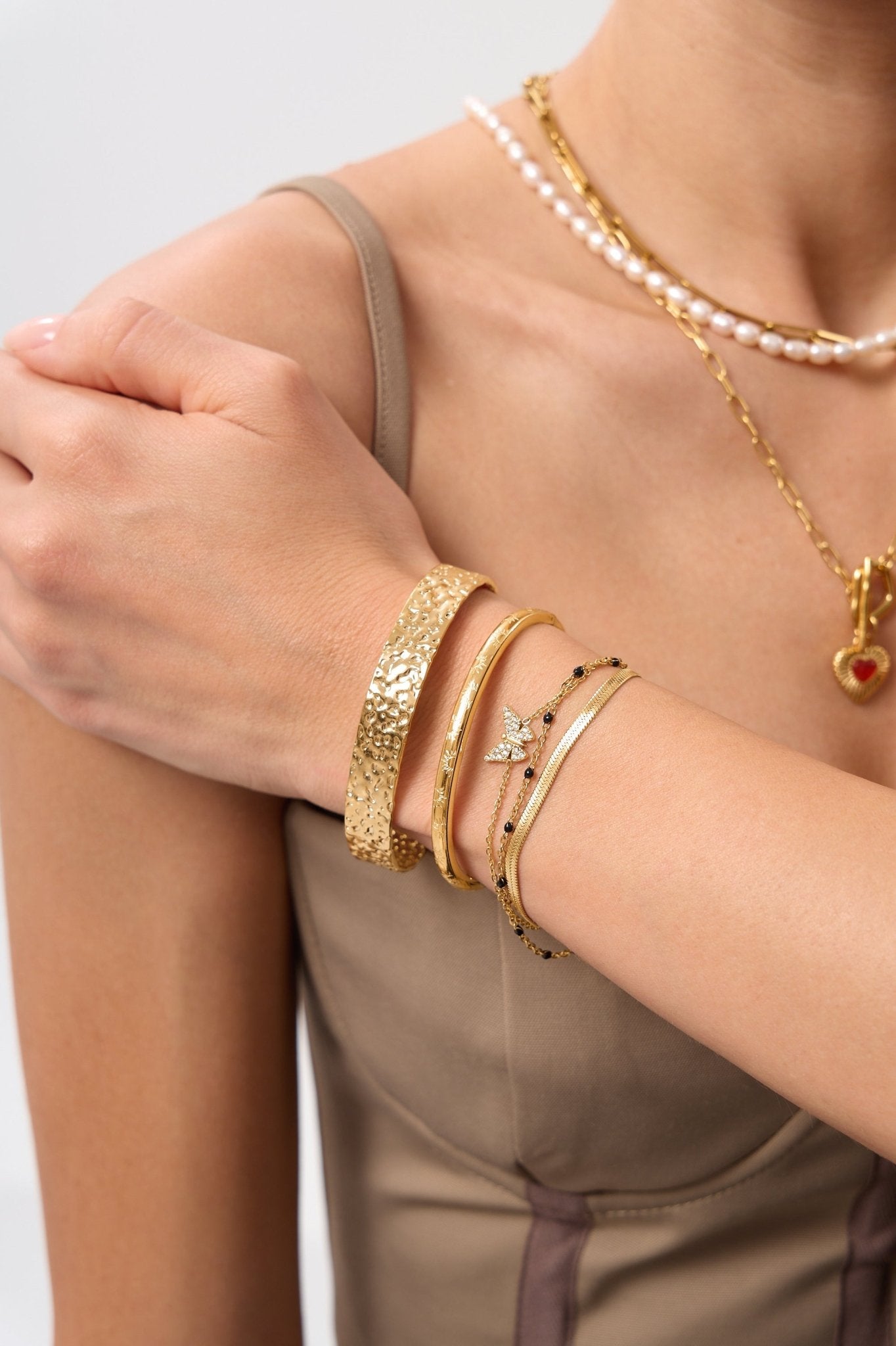 Pave Butterfly Bracelet - Flaire & Co.