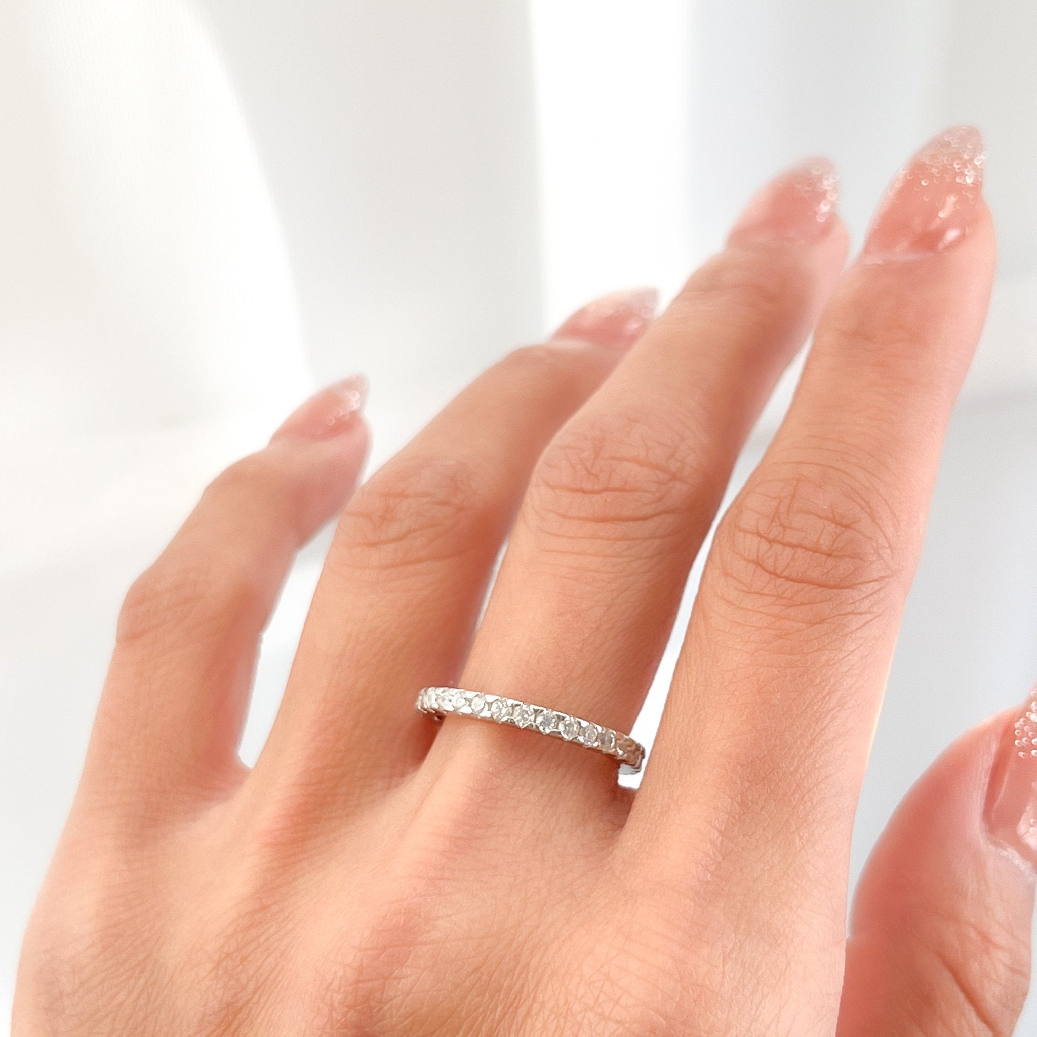 Pave Gem Sterling Silver Ring - Flaire & Co.