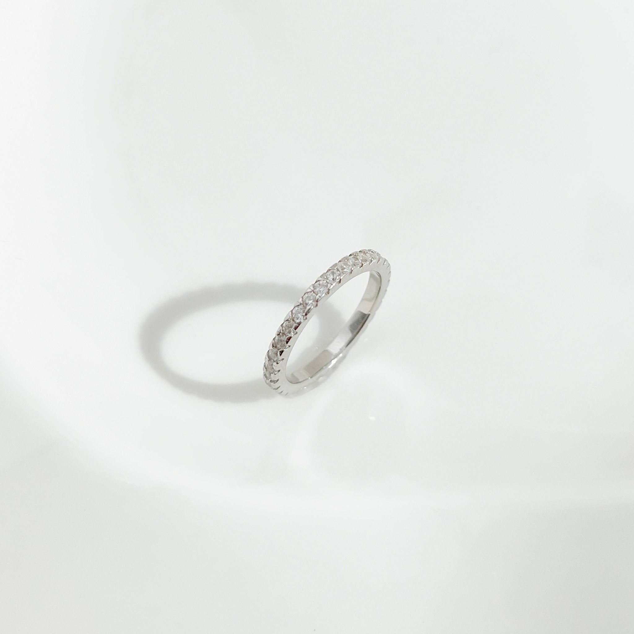 Pave Gem Sterling Silver Ring - Flaire & Co.