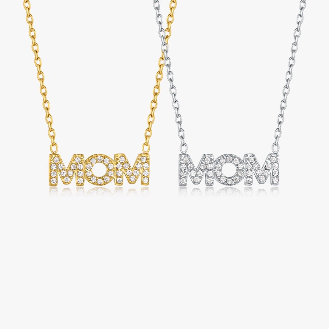 Pave Mom Necklace - Flaire & Co.