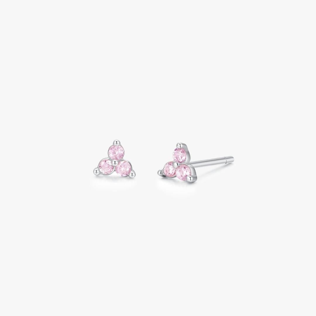 Pink Gem Twinkle Studs - Flaire & Co.