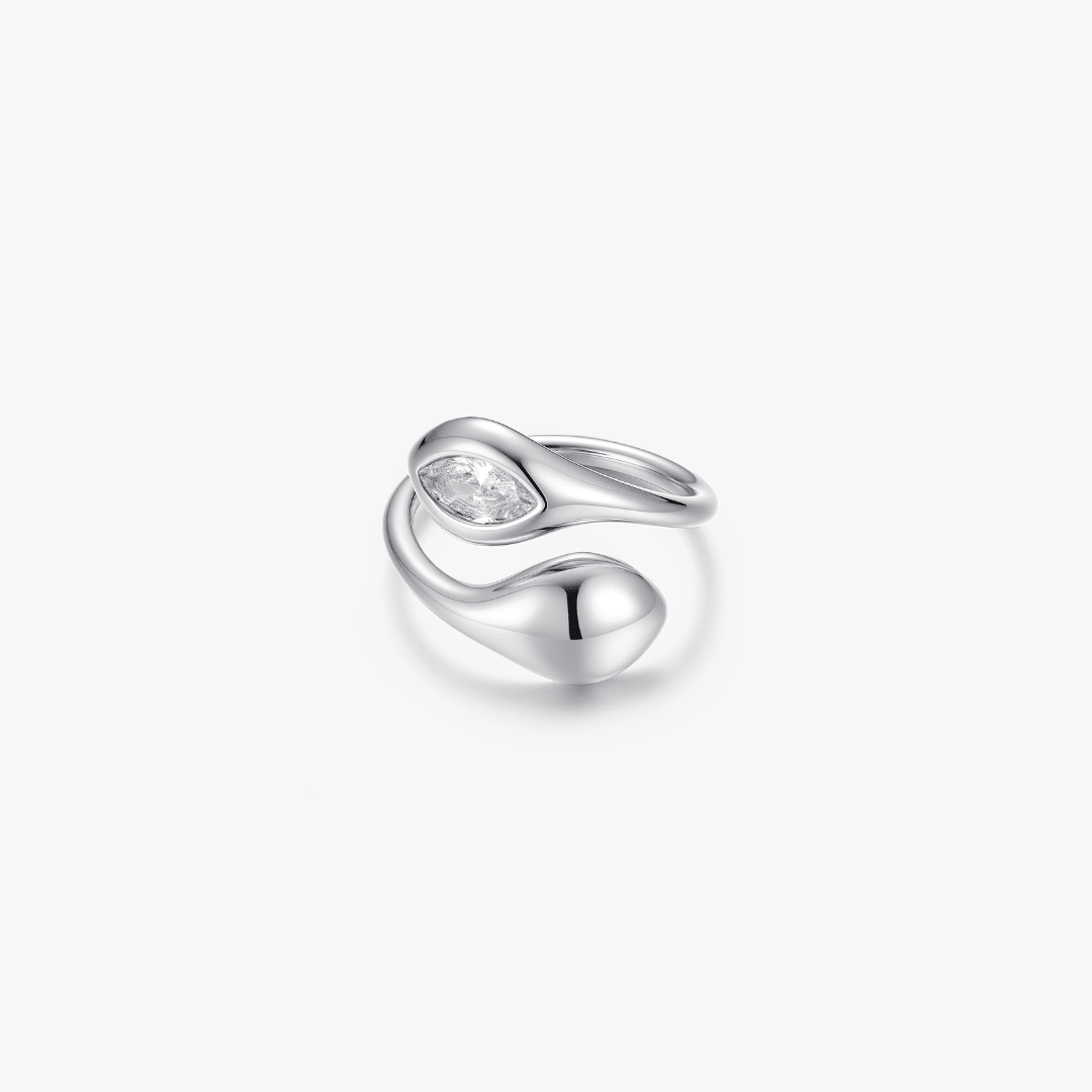 Pinky Promise Twisted Gem Ring - Flaire & Co.