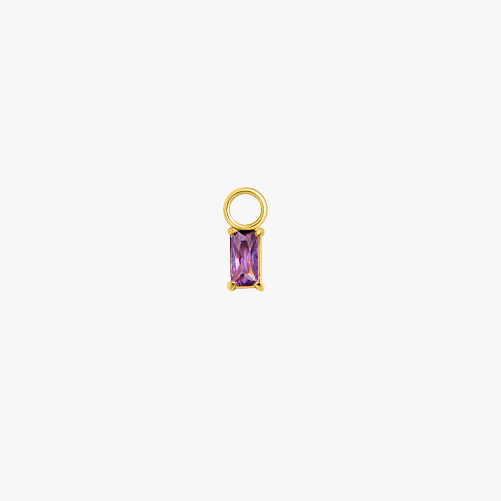 Rectangle Hoop Charms in Gold - Flaire & Co.