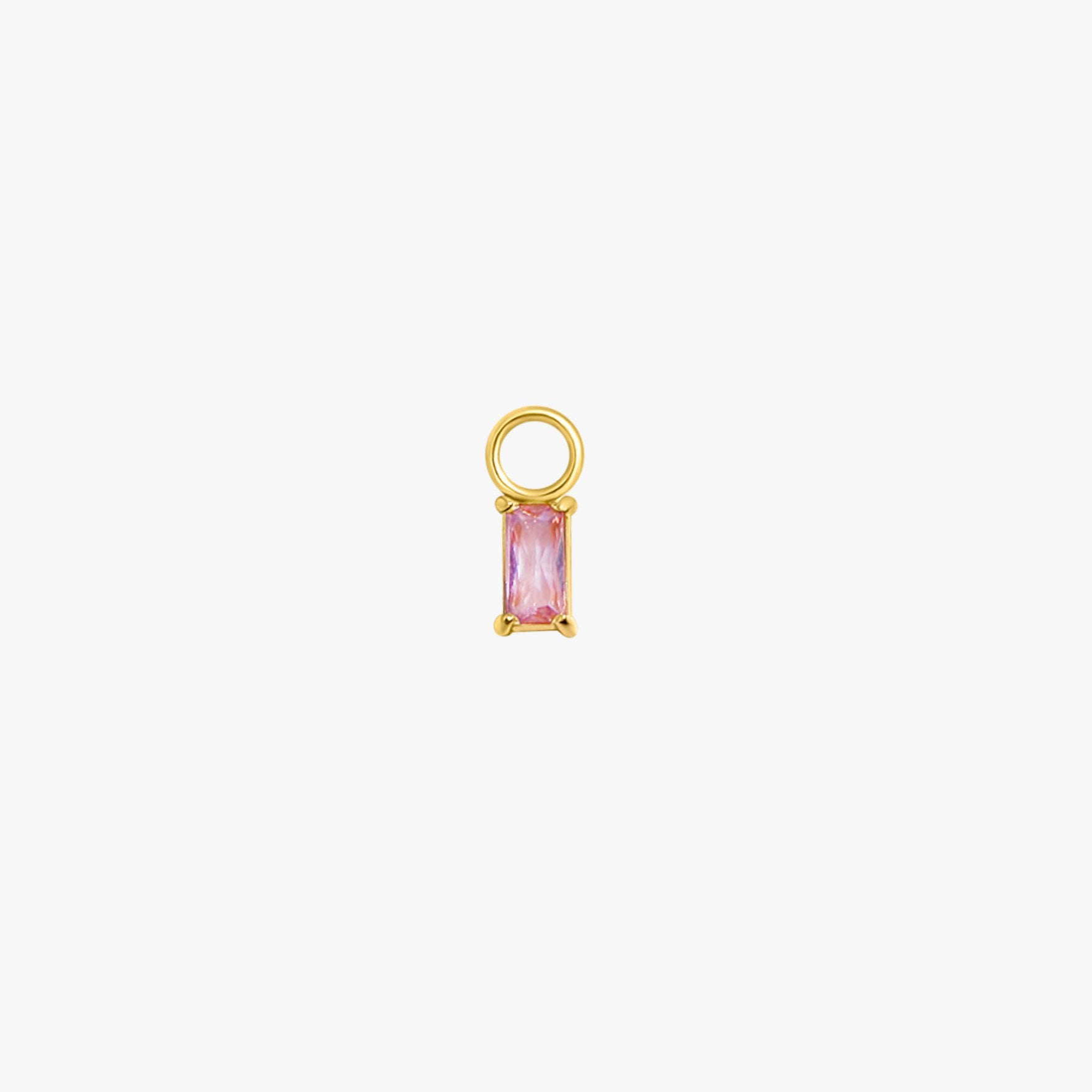 Rectangle Hoop Charms in Gold - Flaire & Co.