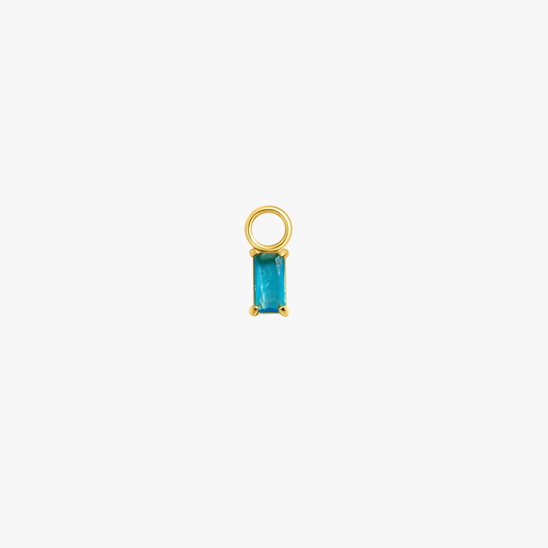 Rectangle Hoop Charms in Gold - Flaire & Co.